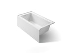KOHLER K-1957-LA-0 Underscore 60" X 32" Alcove Bath, Left Drain - White