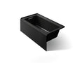 KOHLER K-1957-LA-7 Underscore 60" X 32" Alcove Bath, Left Drain - Black Black