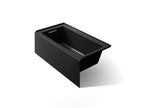 KOHLER K-1957-LA-7 Underscore 60" X 32" Alcove Bath, Left Drain - Black Black