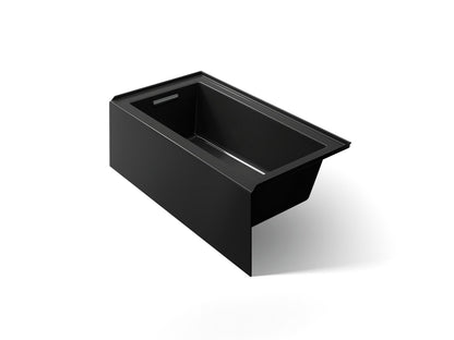 KOHLER K-1957-LA-7 Underscore 60" x 32" alcove bath, left drain - Black Black