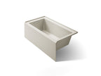 KOHLER K-1957-LA-96 Underscore 60" X 32" Alcove Bath, Left Drain - Biscuit