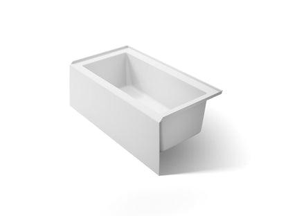 KOHLER K-1957-RA-0 Underscore 60" x 32" alcove bath right drain - White