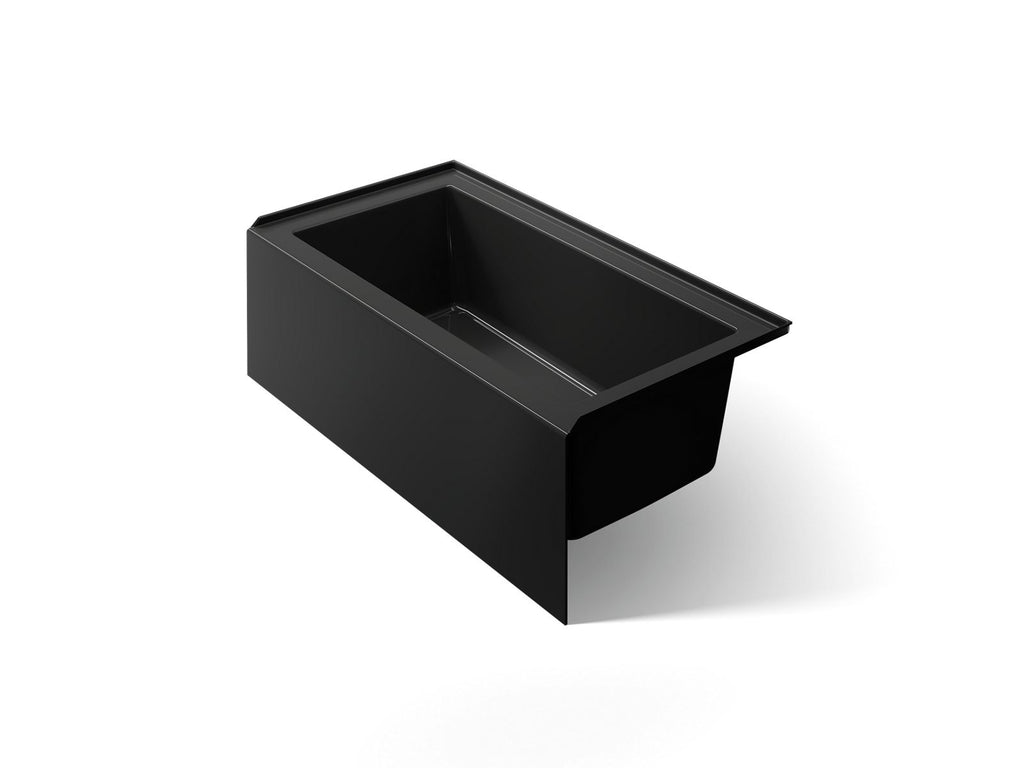 KOHLER K-1957-RA-7 Underscore 60" X 32" Alcove Bath Right Drain - Black Black