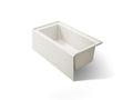 KOHLER K-1957-RA-96 Underscore 60" X 32" Alcove Bath Right Drain - Biscuit