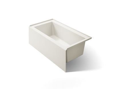 KOHLER K-1957-RA-96 Underscore 60" x 32" alcove bath right drain - Biscuit