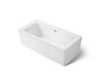 KOHLER K-1958-GH-0 Stargaze 72" X 36" Freestanding Heated Bubblemassage Air Bath With Straight Shroud - White