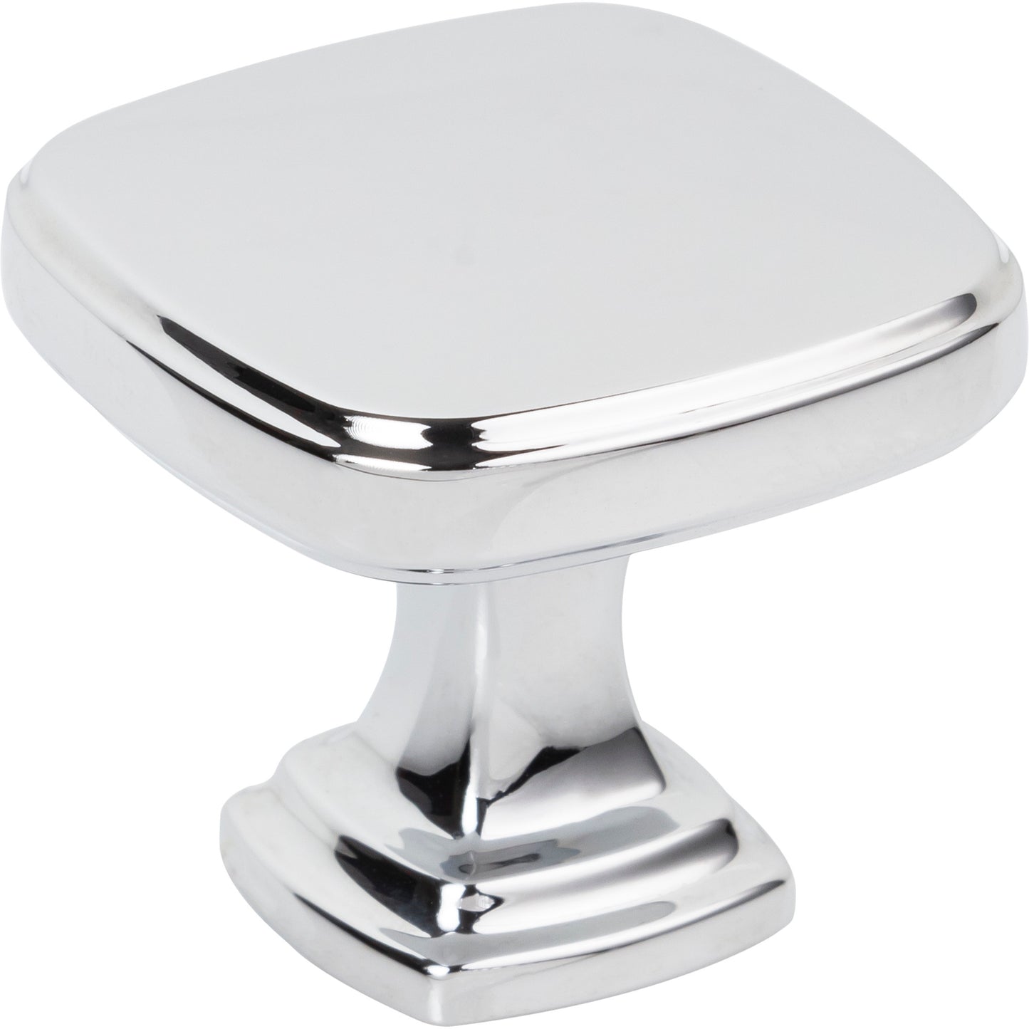 JEFFREY ALEXANDER 782PC Fontana 1-3/8" Length Square Knob - Polished Chrome