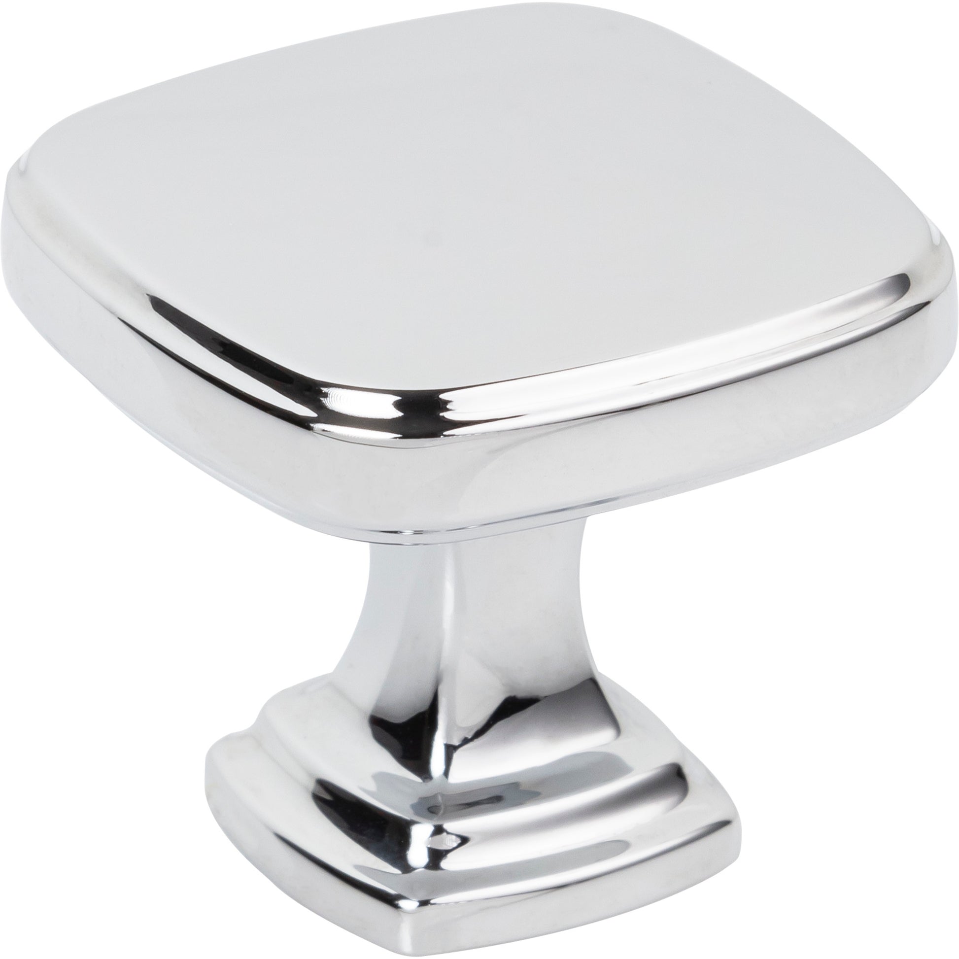 JEFFREY ALEXANDER 782PC Fontana 1-3/8" Length Square Knob - Polished Chrome