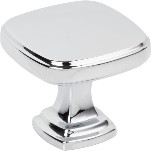 JEFFREY ALEXANDER 782PC Fontana 1-3/8" Length Square Knob - Polished Chrome