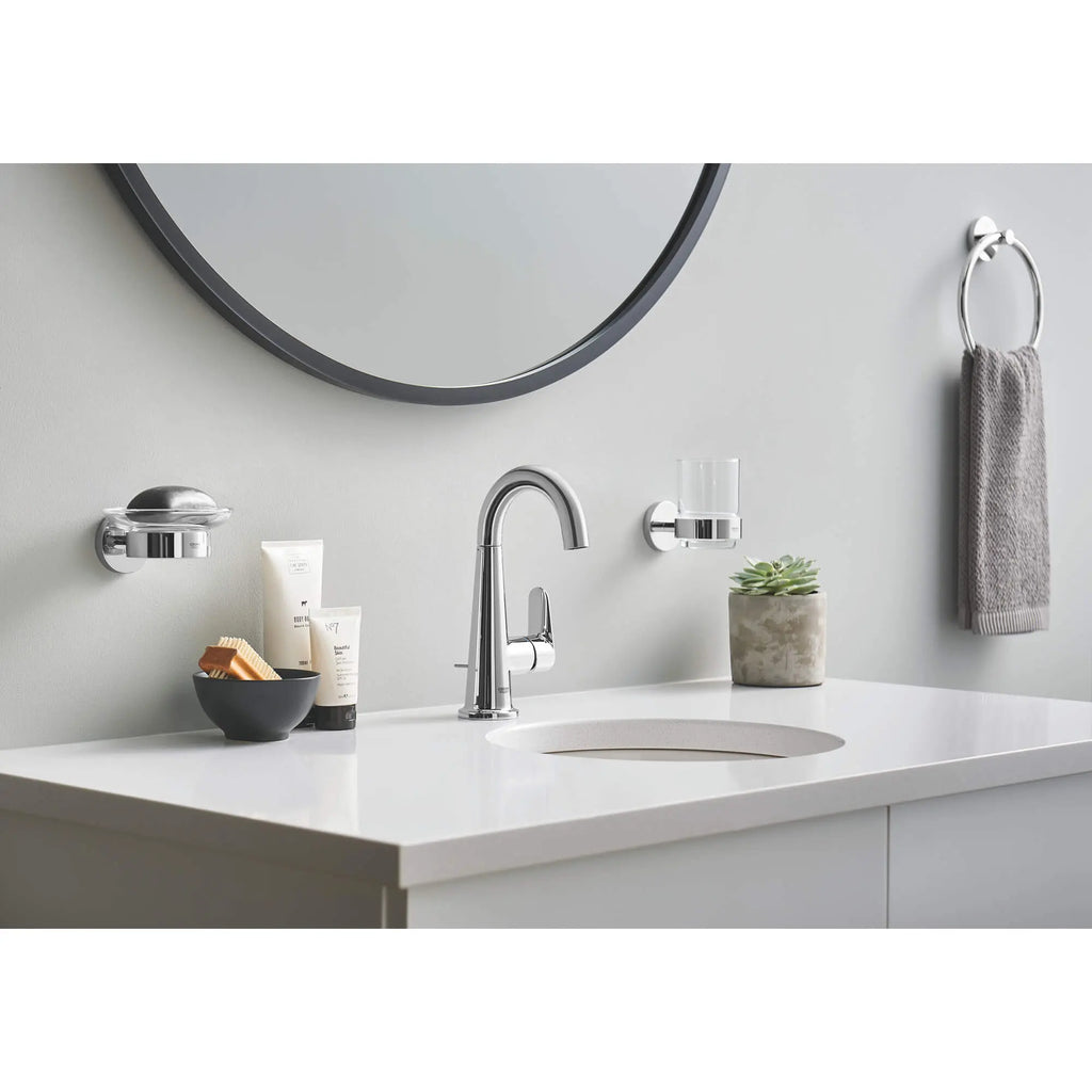 GROHE 40365001 Essentials 8" Towel Ring - Chrome