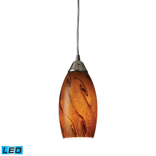 ELK SHOWROOM 20001/1BG-LED Galaxy 5'' Wide 1-Light Pendant - Satin Nickel (LED)