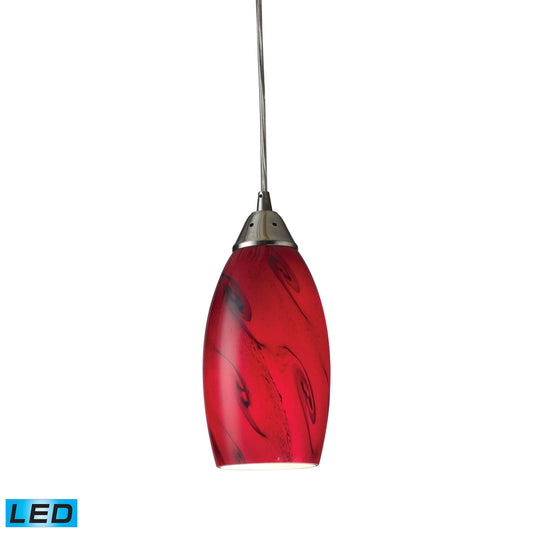 ELK SHOWROOM 20001/1RG-LED Galaxy 5'' Wide 1-Light Pendant - Satin Nickel (LED)