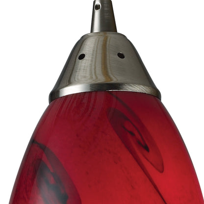 ELK SHOWROOM 20001/1RG Galaxy 5'' Wide 1-Light Pendant - Satin Nickel