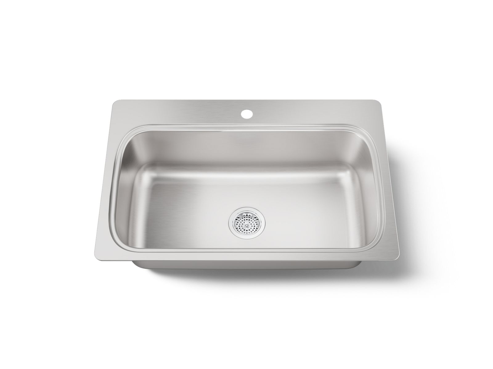 KOHLER K-20060-1-NA Verse 33" top-mount single-bowl kitchen sink - Stainless Steel
