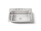 KOHLER K-20060-3-NA Verse 33" Top-Mount Single-Bowl Kitchen Sink - Stainless Steel