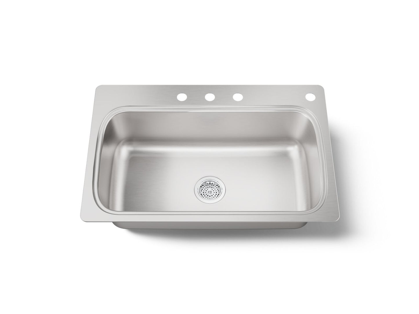KOHLER K-20060-4-NA Verse 33" top-mount single-bowl kitchen sink - Stainless Steel