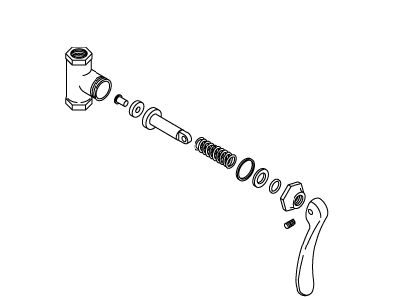 KOHLER Self Closing Valve, 3/8" - Polished Chrome, K-20174-CP