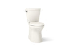 KOHLER K-20197-96 Betello Two-Piece Elongated Toilet With Skirted Trapway, 1.28 Gpf - Biscuit