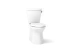 KOHLER K-20197-RA-0 Betello Two-Piece Elongated Toilet With Skirted Trapway, 1.28 Gpf - White