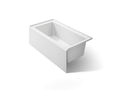 KOHLER K-20202-RA-0 Underscore 60" X 32" Alcove Bath, Right Drain - White
