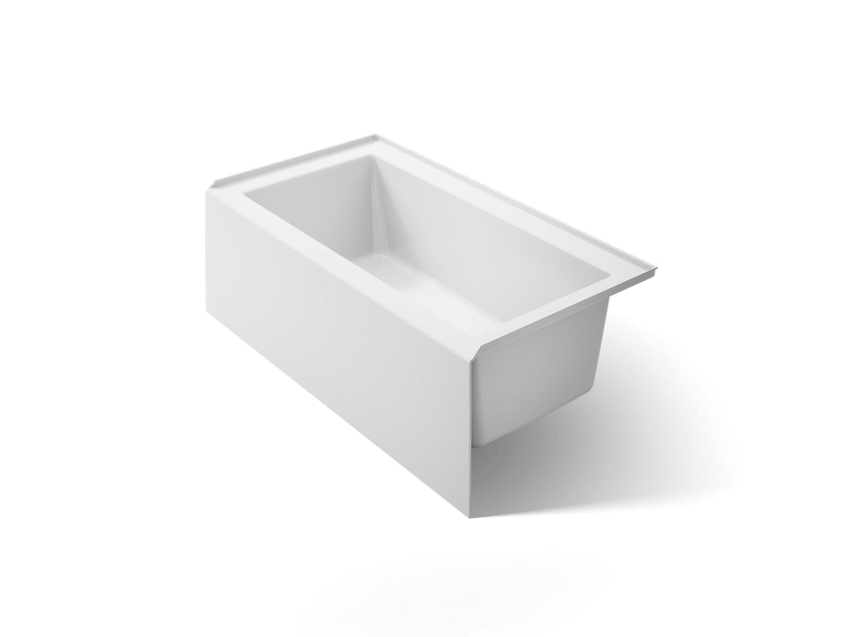KOHLER K-20202-RA-0 Underscore 60" X 32" Alcove Bath, Right Drain - White