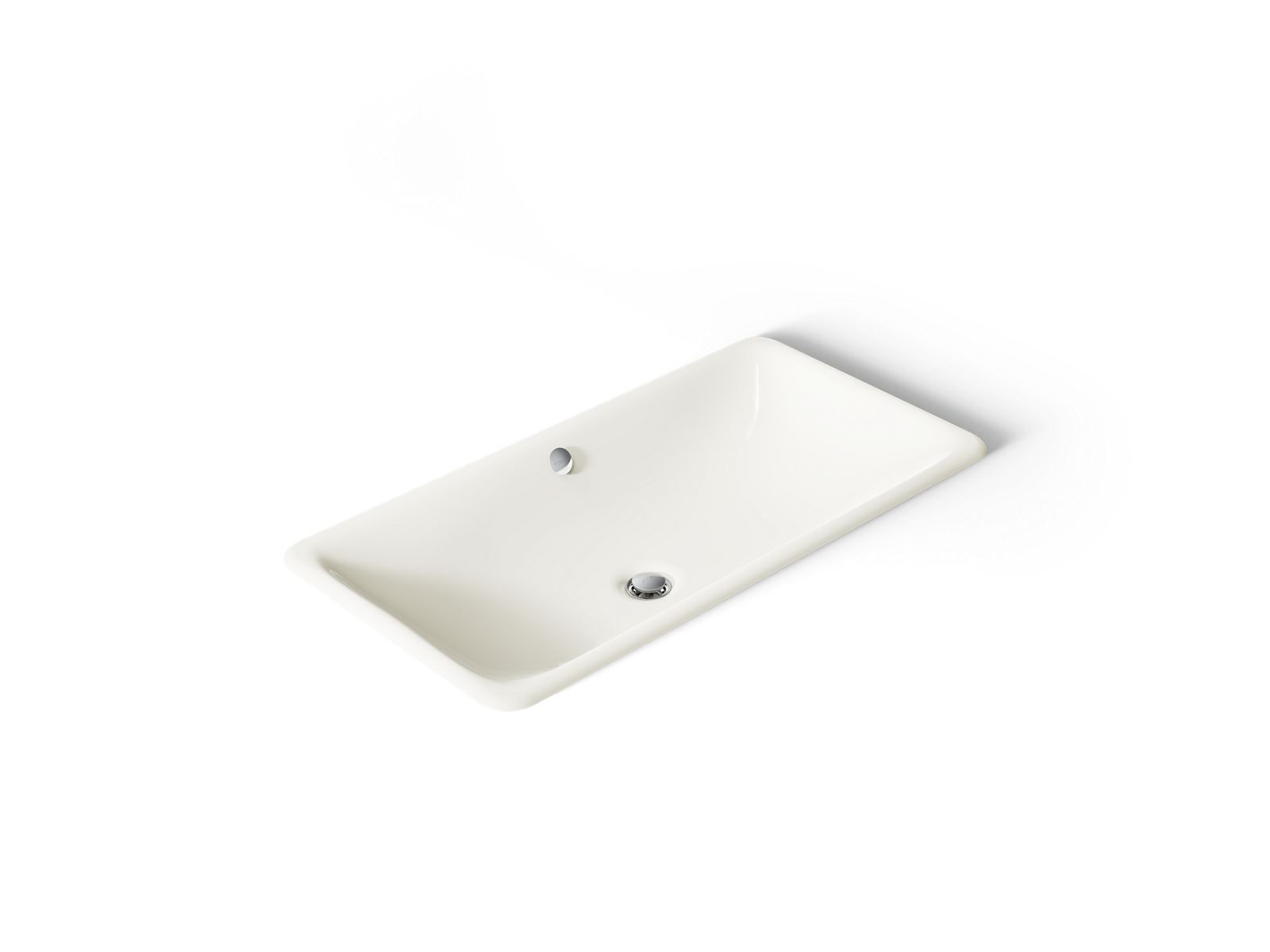 KOHLER K-20212-96 Iron Plains 30" Rectangular Drop-In/Undermount Bathroom Sink - Biscuit