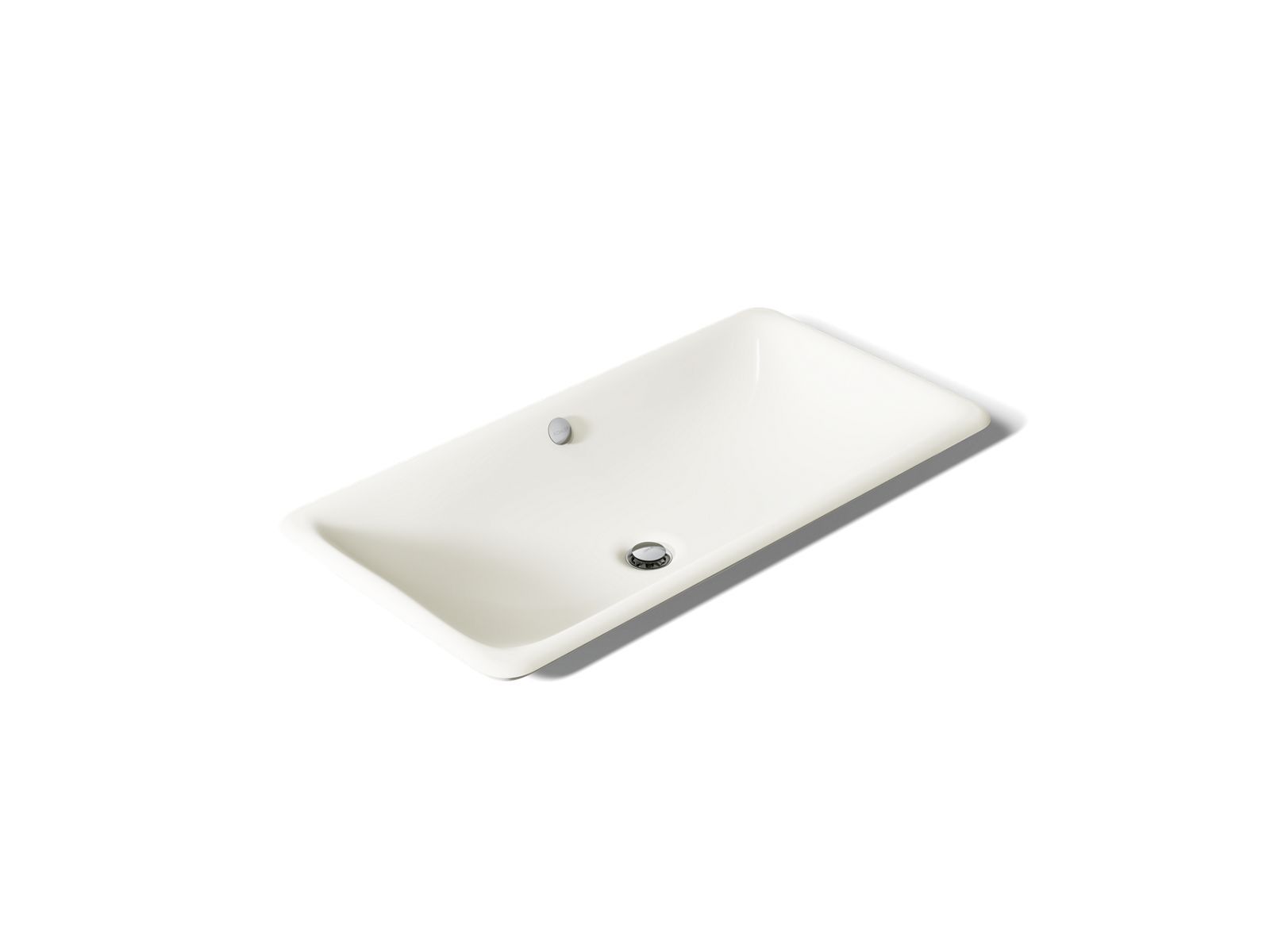 KOHLER K-20212-B-96 Iron Plains 30" Rectangular Drop-In/Undermount/Vessel Bathroom Sink With Biscuit Painted Underside - Biscuit