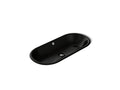 KOHLER K-20213-7 Iron Plains 33" Oval Drop-In/Undermount Bathroom Sink - Black Black
