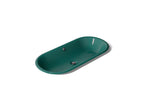 KOHLER K-20213-PAT-17 Iron Plains 33" Oval Drop-In / Undermount / Vessel Bathroom Sink - Teal Exterior With Teal Interior