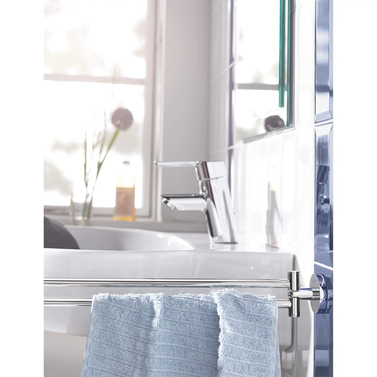 GROHE 40371001 Essentials 18" Double Towel Bar - Chrome