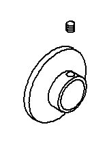 KOHLER Escutcheon W/Screw - Vibrant French Gold, K-20345-AF