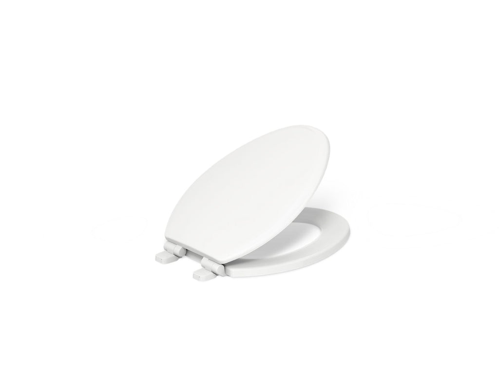 KOHLER K-20454-0 Ridgewood Quiet-Close Elongated Toilet Seat - White