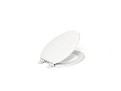 KOHLER K-20454-0 Ridgewood Quiet-Close elongated toilet seat - White