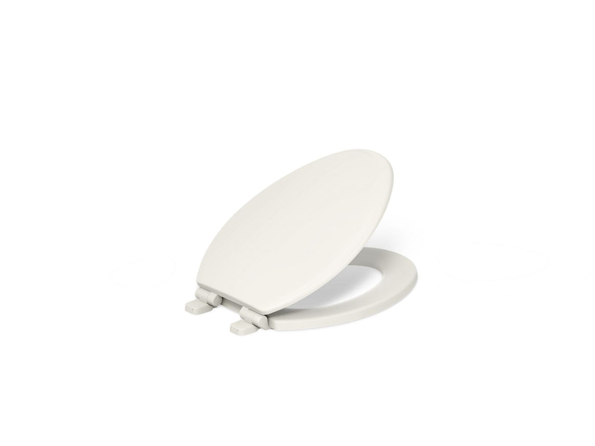 KOHLER K-20454-96 Ridgewood Quiet-Close Elongated Toilet Seat - Biscuit