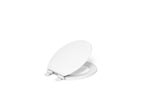 KOHLER K-20455-0 Ridgewood Quiet-Close Round-Front Toilet Seat - White