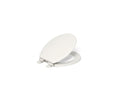 KOHLER K-20455-96 Ridgewood Quiet-Close Round-Front Toilet Seat - Biscuit