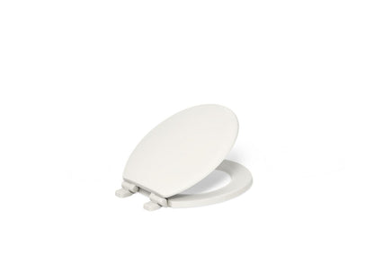 KOHLER K-20455-96 Ridgewood Quiet-Close round-front toilet seat - Biscuit