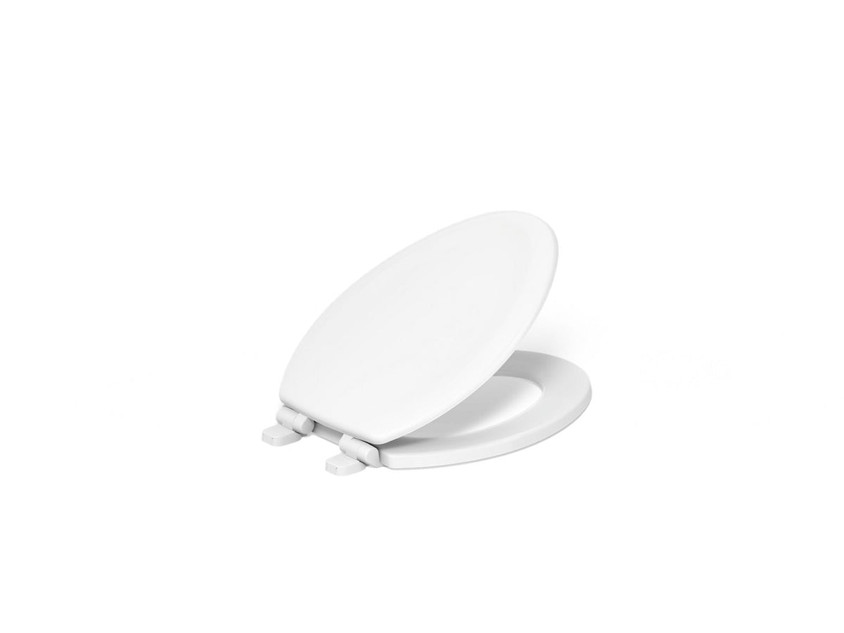 KOHLER K-20466-0 Stonewood Quiet-Close Elongated Toilet Seat - White