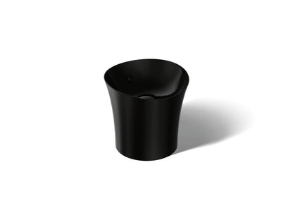 KOHLER K-20703-7 Veil 16" round vessel bathroom sink or pedestal sink basin - Black Black