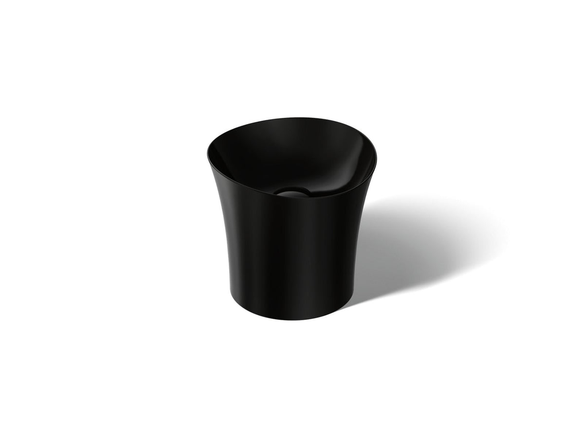 KOHLER K-20703-N-7 Veil 16" Round Vessel Bathroom Sink Or Pedestal Sink Basin, No Overflow - Black Black