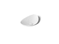 KOHLER K-20704-N-0 Veil 21" Oval Vessel Bathroom Sink, No Overflow - White