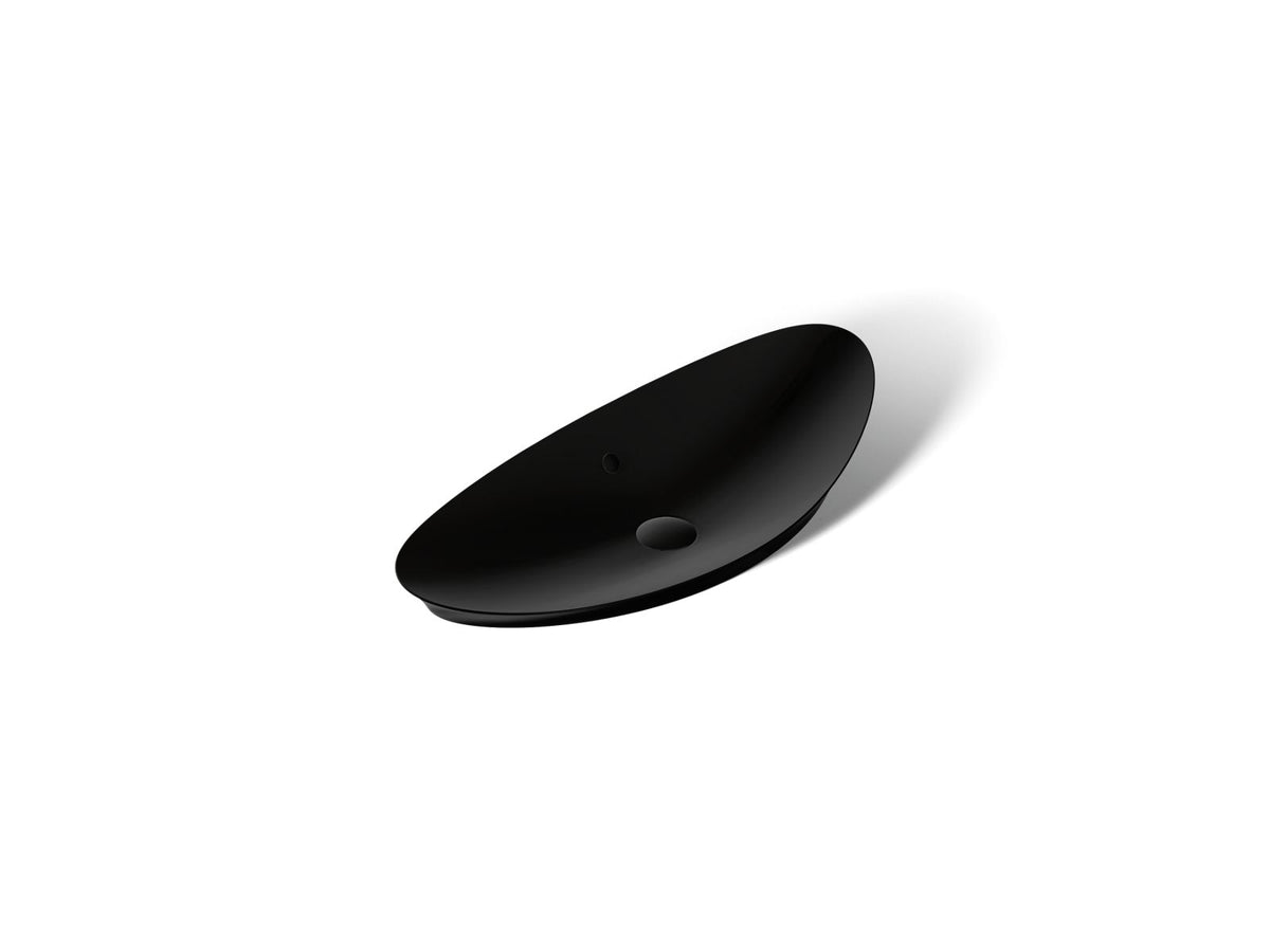 KOHLER K-20705-7 Veil 38-1/2" Oval Vessel Bathroom Sink - Black Black