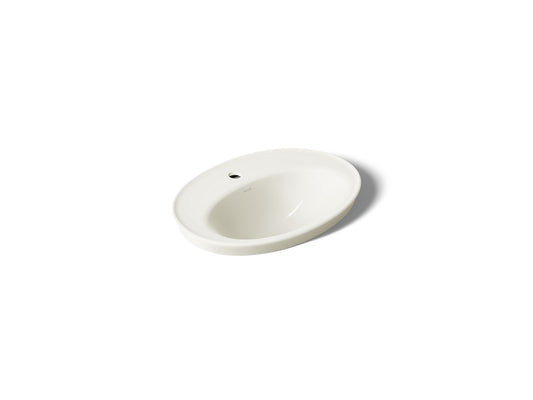 KOHLER K-2075-1-96 Serif 22-1/4" oval drop-in bathroom sink - Biscuit