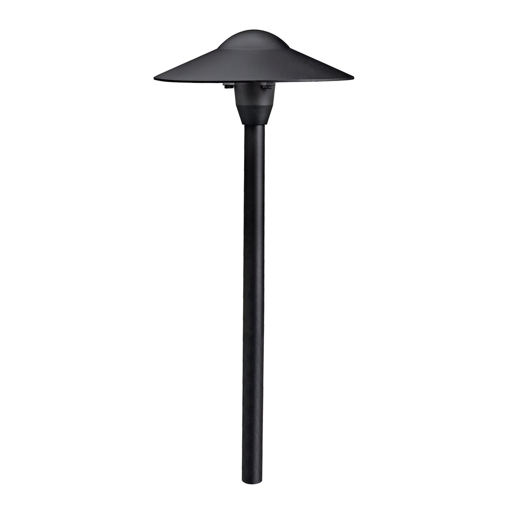 KICHLER 15310BKT 8" Dome 12V Path Light Textured Black