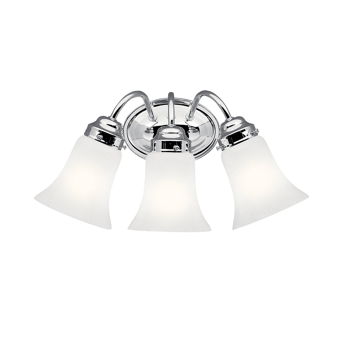 KICHLER 6123CH 3 Light Vanity Light Fixture Chrome