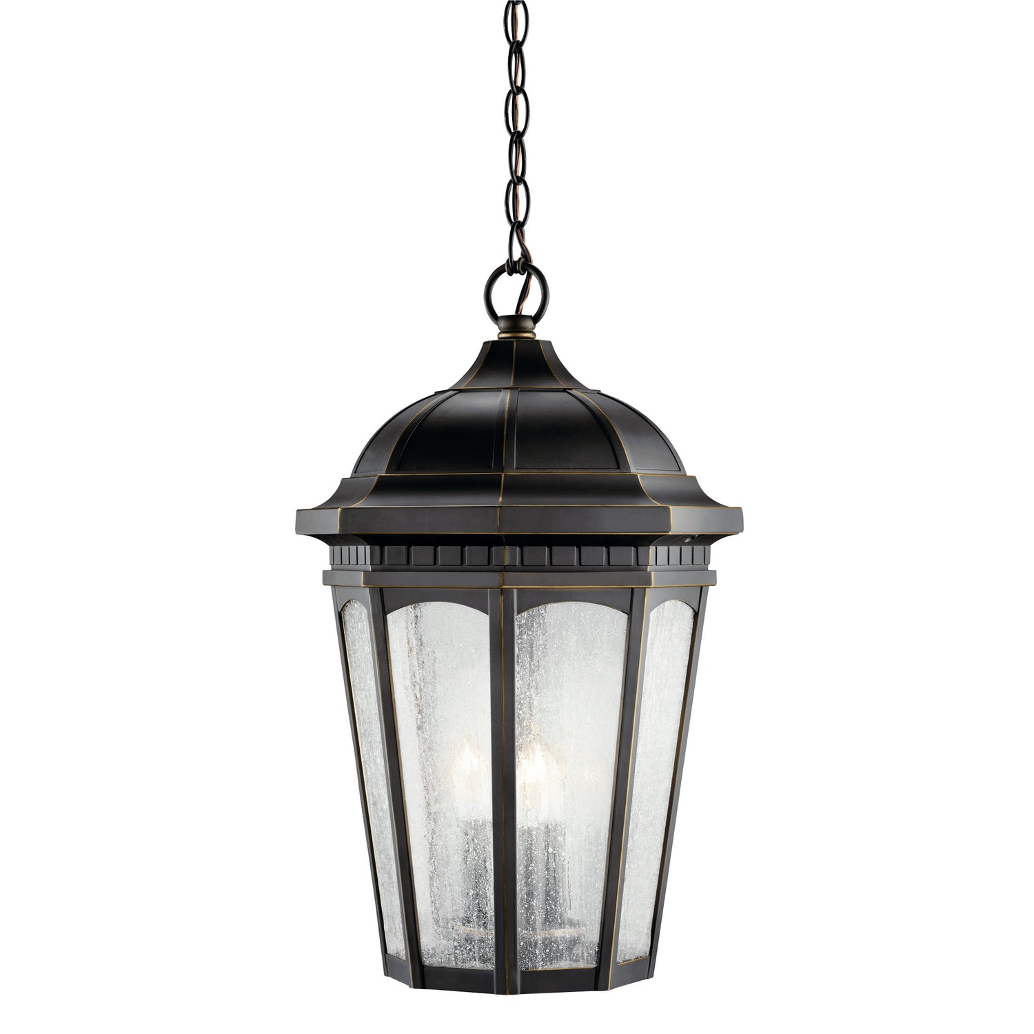 KICHLER 9539RZ Courtyard 3 Light Pendant Rubbed Bronze