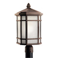 KICHLER 9902PR Cameron 1 Light Post Light Prairie Rock