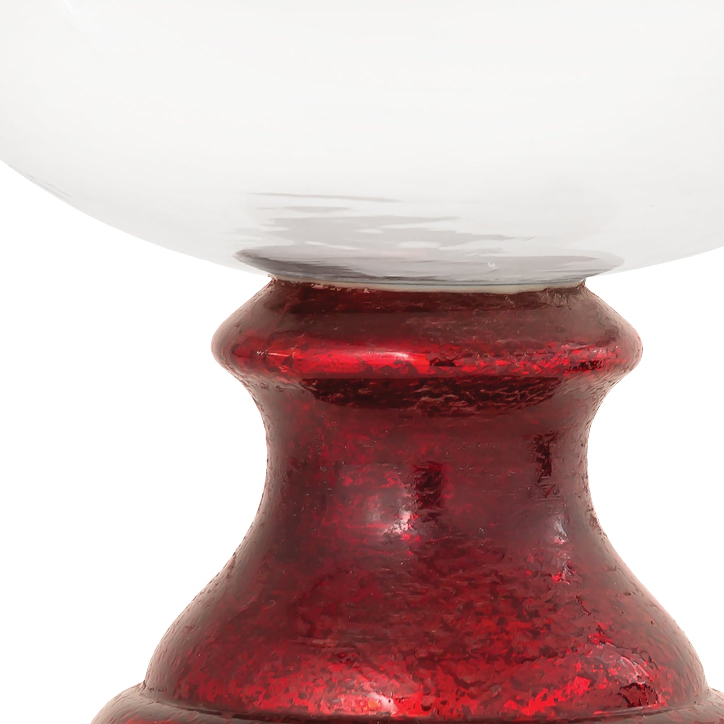 ELK STUDIO 209055 Melrose Bowl - Large Antique Red Artifact and Clear