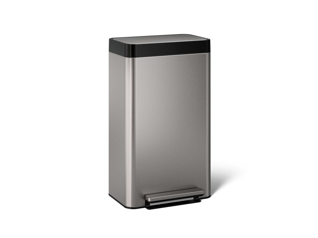 KOHLER K-20941-ST 8-Gallon Loft Stainless Steel Step Trash Can - Stainless Steel