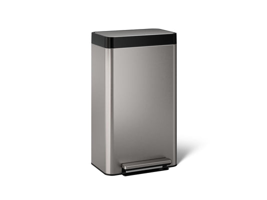 KOHLER K-20941-ST 8-gallon loft stainless steel step trash can - Stainless Steel